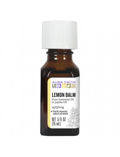 Aura Cacia Essential Lemon Balm In Jojoba Oil (1x.5 Oz)