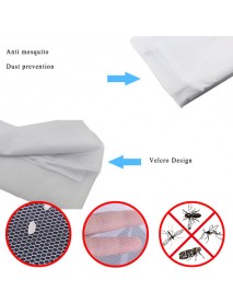 24x83 Inch 2pcs DIY Anti Mosquito Pest Window Curtain Net Mesh Door Sheer Curtain Protector