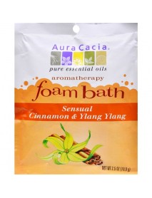 Aura Cacia Cinnamon & Ylang Ylang Foam Bath (6x2.5 Oz)