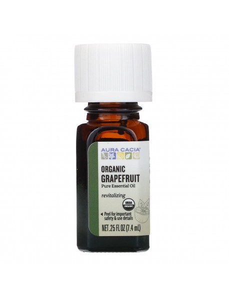 Aura Cacia Organic Grapefruit Essential Oil (1x.25 Oz)