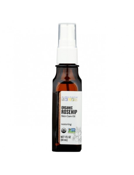 Aura Cacia Restoring Rosehip Oil with Vitamin E (1x1 Oz)