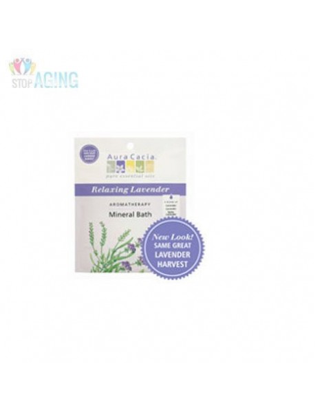 Aura Cacia Lavender Harvest Mineral Bath (6x2.5 Oz)