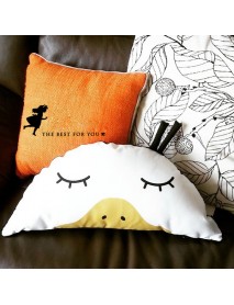 58cm Cute Semicircle Duck Throw Pillow Cotton Cloth Sofa Car Bed Cushion Home Decoration