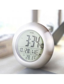 Emate Bathroom Waterproof Temparture Sensor Electronic Digital Clock With Sucker And Bracket