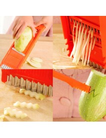7pcs Multifunctional Vegetable Shredder Cutter Peeler Fruit Potato Corrot Cutter