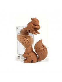 Silicon Squirrel Tea Loose Leaf Strainer Filter Infuser