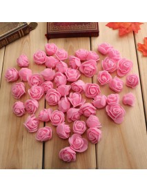 50pcs 2.5cm Artificial Roses PE Foam Rose Flower Wedding Party Home Decoration Valentine's day Fake Flowers