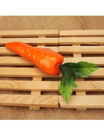 5Pcs Fake Fruit Red Artificial Carrot Kitchen Cabinet Decor Learning Photography Props