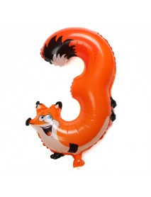 16 Inch Aluminum Foil Animal Number Balloons Birthday Party Decoration Balloon