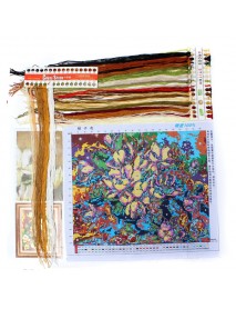 5244cm DIY Cross Stitch Gardenia Flower Needlework Kits Home Decor