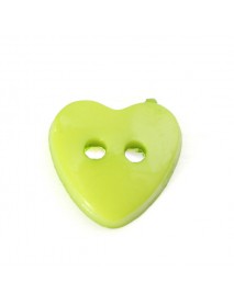 100pcs Mixed Heart Buttons Acrylic Sewing Craft Two Holes Buttons