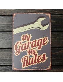My Garage Tin Sign Vintage Metal Plaque Poster Bar Pub Home Wall Decor