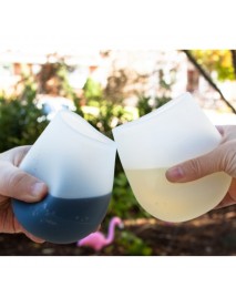 Silicone Wine Cups Foldable Beer Glasses Unbreakable Glasses Non Slip Stoup