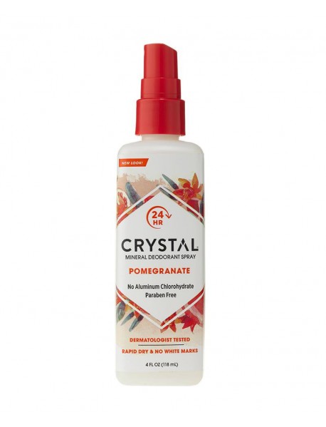 Crystal Essence Mineral Pomegranate Deodorant Body Spray (1x4 Oz)