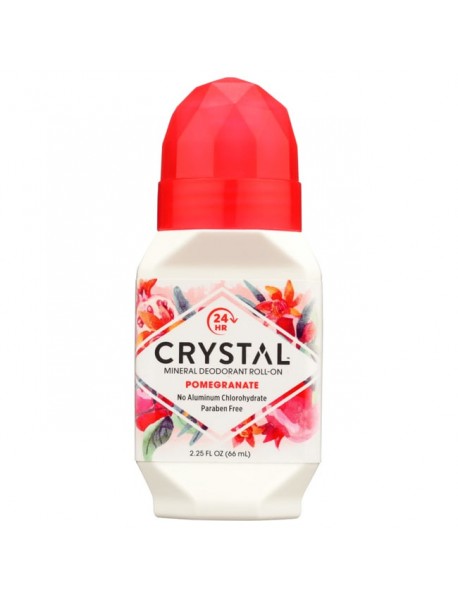 Crystal Essence Mineral Pomegranate Deodorant Roll-On (1x2.25 Oz)