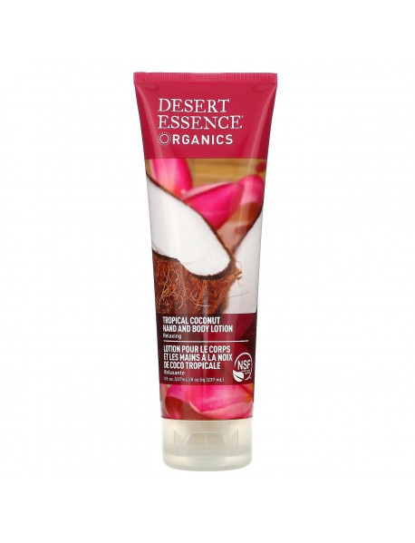 Desert Essence Tropical Coconut Hand& Body Lotion (8 Oz)