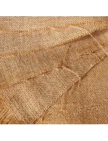 50X50cm Natural Jute Burlap Hessian Fabric DIY Craft Material