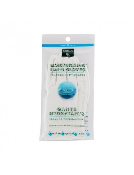Earth Therapeutics White Moisture Gloves (1x1PAIR)