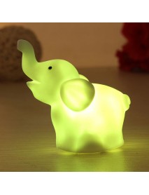 7 Colors Changing Elephant LED Night Light Battery Party Decor