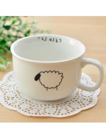 Small Raindrops Sheep Beard Bird Ceramic Coffee Cup