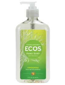 Earth Friendly Products Liquid Hand Soap, Lemongrass (6x17 Oz)