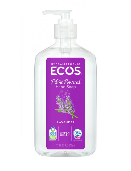 Earth Friendly Products Liquid Hand Soap, Lavender (6x17 Oz)