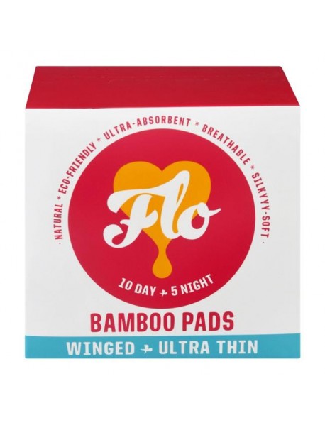 FLO PADS BAMBOO 15PK ( 8 X 15 CT   )
