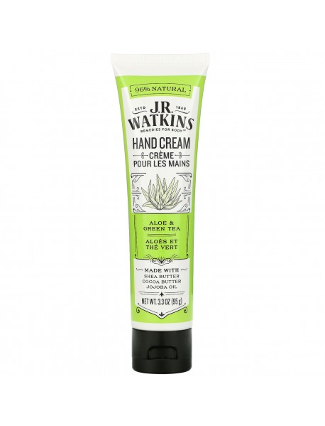 J.R. Watkins Aloe and Green Tea Hand Cream (1x3.3 Oz)