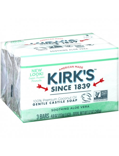 Kirk's Original SAloe Castile Bar  (1x3 PACK)