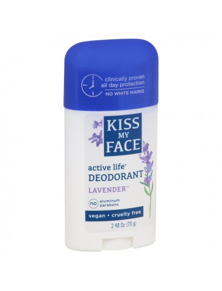 Kiss My Face Active Life Lavender Deodorant Stick (1x2.48 Oz)