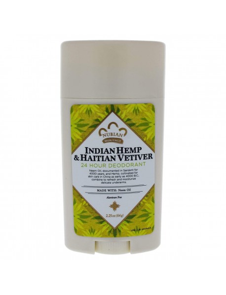 Nubian Heritage Nubian Indian Hemp & Haitian Vetiver Deodorant (1X2.25 OZ)