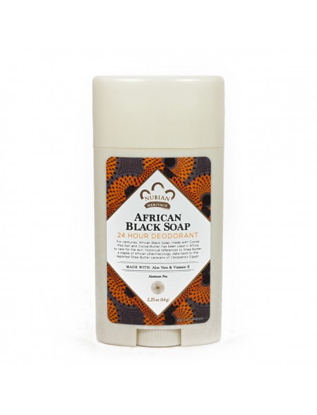 24 Hour All Natural Deodorant, African Black Soap (1X2.25 OZ)