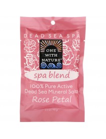 One With Nature O.W.N. Spa Blend, Rose Petal Bathsalts (6X2.5 OZ)