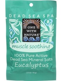 One With Nature O.W.N. Dead Sea Mineral Salts, Muscle Soothing, Eucalyptus (6X2.5 OZ)