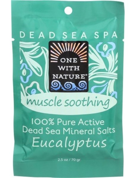 One With Nature O.W.N. Dead Sea Mineral Salts, Muscle Soothing, Eucalyptus (6X2.5 OZ)