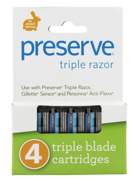 Preserve Triple Razor Blades Refill (6x4 PK)