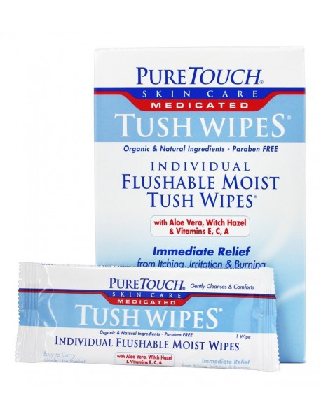 P T MEDICATED TUSH WIPES ( 1 X 24 PACK )