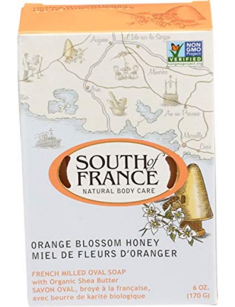 South of France Bar Soap Orange Blossom Honey (1x6 OZ)