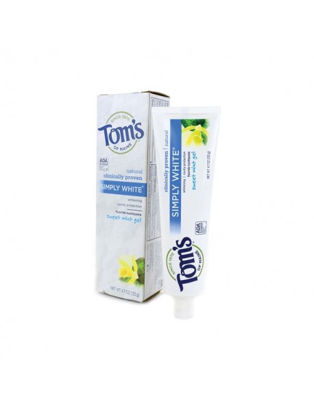 Tom's Of Maine Simply White Toothpaste7 Ounce (6x4.7Oz)