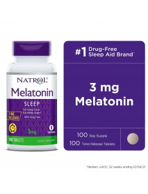 Natrol Melatonin Time Release 3mg 100 (1x100 TAB)
