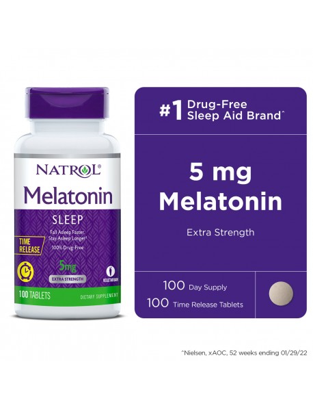Natrol Melatonin 5 Mg Time Release (1x100 TAB)