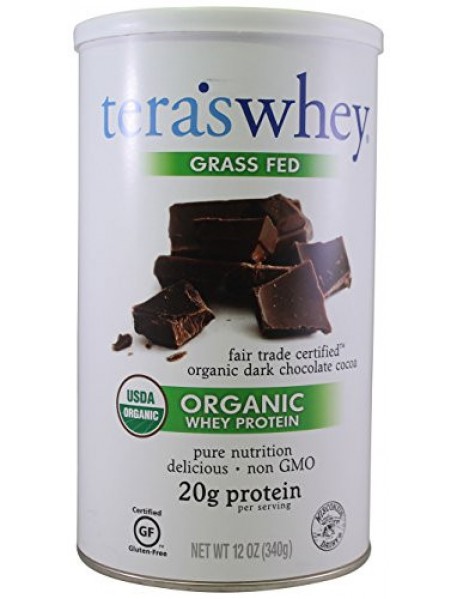 Tera's Whey Organic Dark Chocolate Whey Protein (1x12Oz)