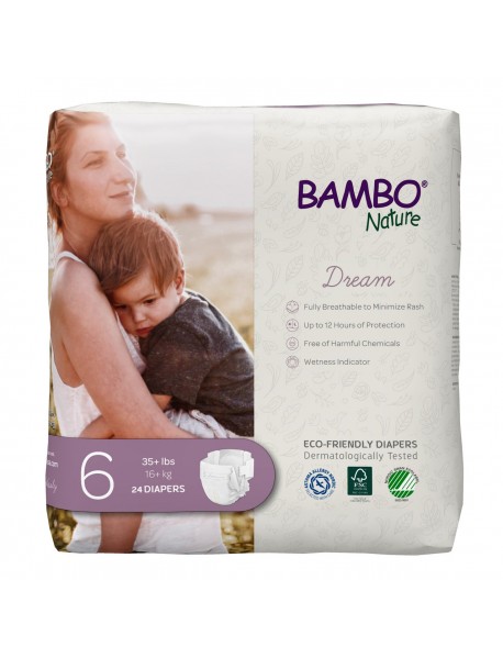 BMBNAT DIAPERS SIZE 6 ( 6 X 24 OZ   )