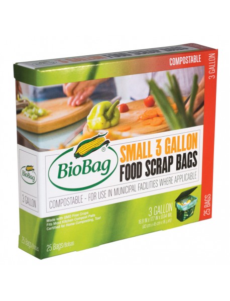 Biobag Compost Waste Bag 3 Gal (12x25 CT)