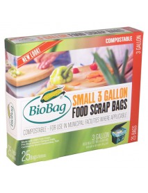 Bio Bag Compostable Small 3 Gallon Bags (12x48 Ct)