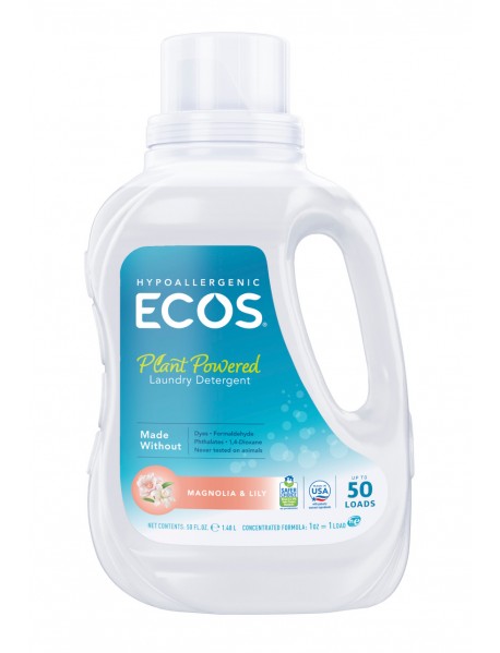 Earth Friendly Ecos Magnolia & Lilies Ultra Liquid Detergent (8x50 Oz)