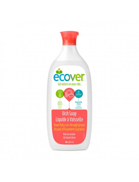 Ecover Liquid, Pink Geranium (6x25 OZ)