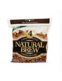 Natural Brew Coffee Filters Cone, #4 (12x40CNT )