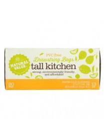 Natural Value Drawstring Tall Kitchen Bags (12x20 CT)