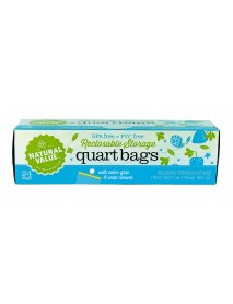 NV RECLOSABLE QT BAGS ( 12 X 24 CT   )